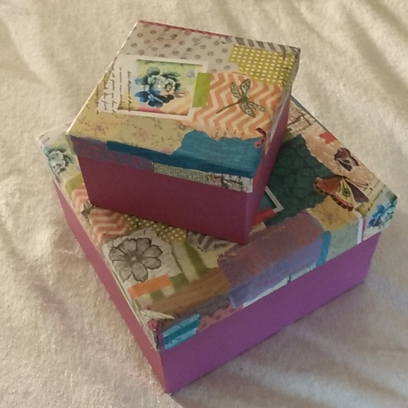 2 BRAND NEW CUTE BOX STORAGE SET - Picture 3 of 6